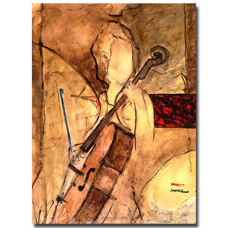 Joarez 'Old Cello' Canvas Art,18x24